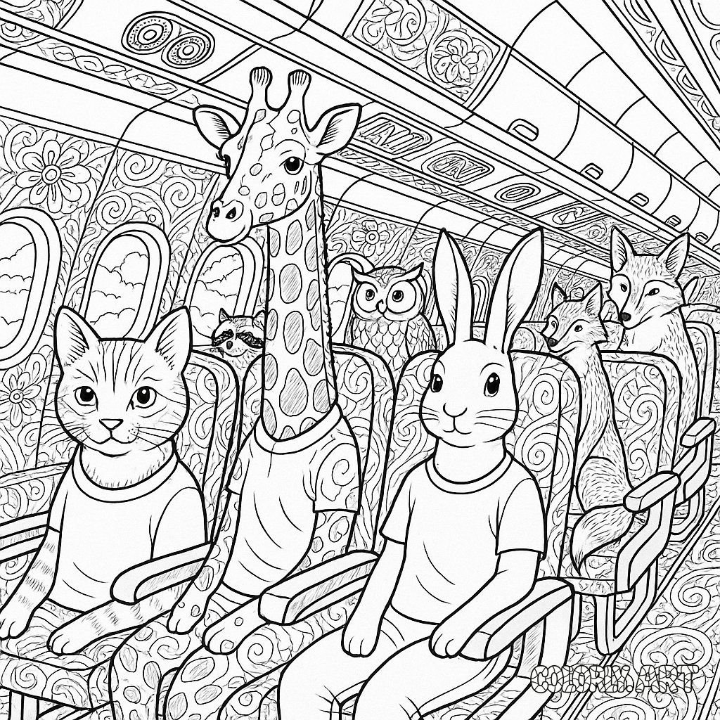 Animals on a Plane